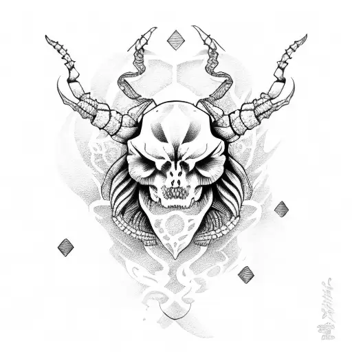 scorpio three tales tattoo design idea