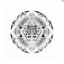 sri yantra mandala on centre ganesh buddha tattoo design idea