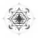 sri yantra mandala on centre ganesh buddha tattoo design idea