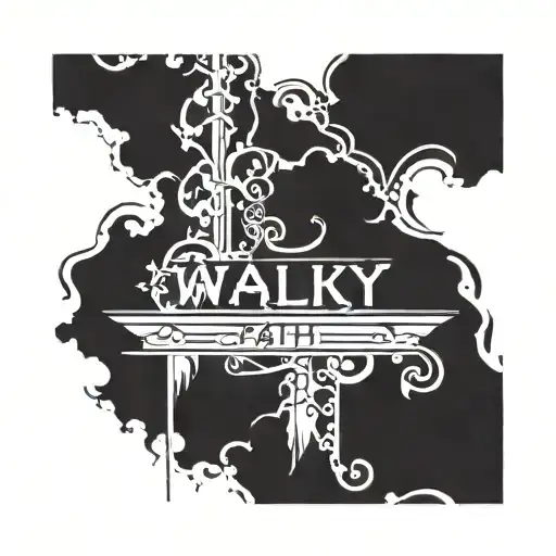 walk by faith, not by sight tattoo design idea