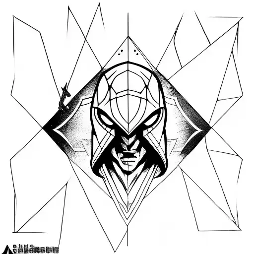 geometrical, assassin creed, hunter x hunter anime, arm tattoo design idea