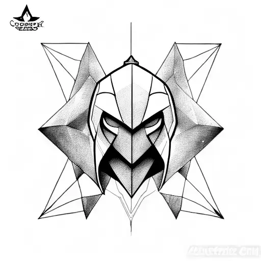 geometrical, assassin creed, hunter x hunter tattoo design idea