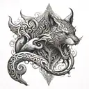 deception It symbolizes the act tattoo design idea