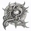deception It symbolizes the act tattoo design idea