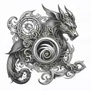 deception It symbolizes the act tattoo design idea