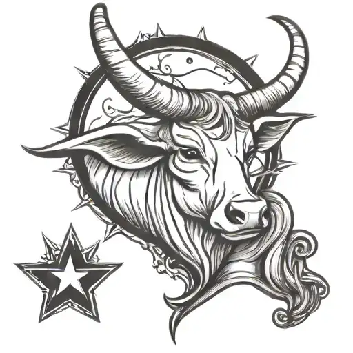 sketch a disney style tattoo with a texas longhorn  tattoo design idea