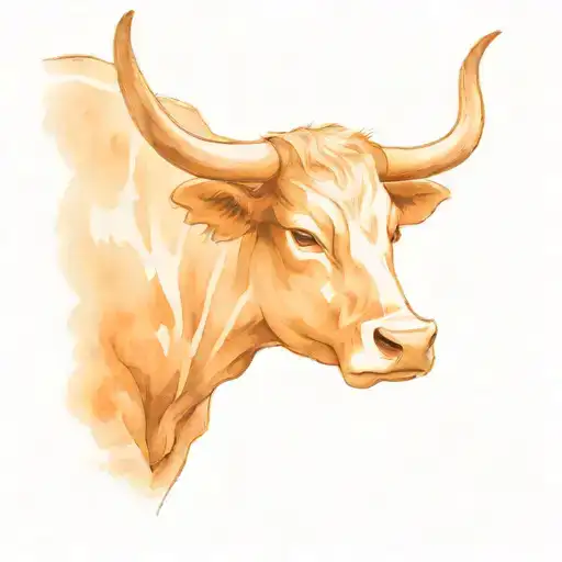 sketch a disney style tattoo with a texas longhorn  tattoo design idea