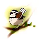 Sparrow tattoo design idea