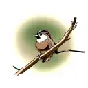 Sparrow tattoo design idea