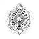 peaceful and quiet  tattoo design idea