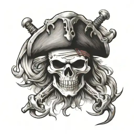 brotherhood pirates Jolly Roger tattoo design idea