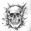 Skull tattoo design idea