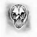 Skull tattoo design idea