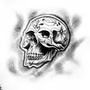 Skull tattoo design idea