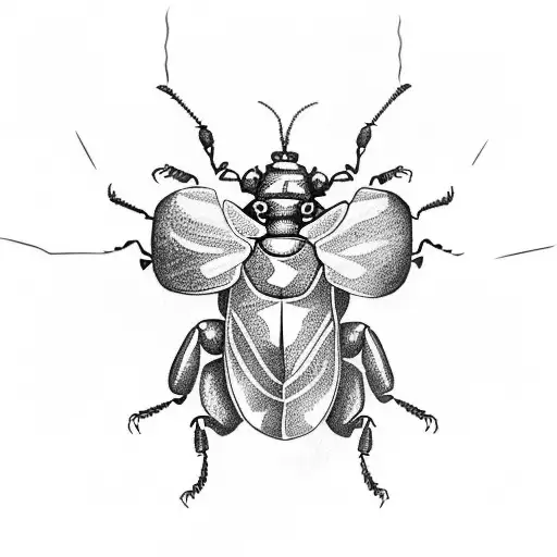 beetle tattoo design idea