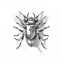 beetle tattoo design idea