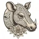 Number 41: Bagooska The Terribly Tired Tapir tattoo design idea