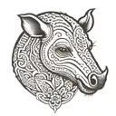 Number 41: Bagooska The Terribly Tired Tapir tattoo design idea