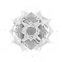 A stock market graph intertwined with a psychedelic pattern tattoo design idea