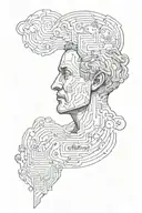 I think, therefore I am tattoo design idea