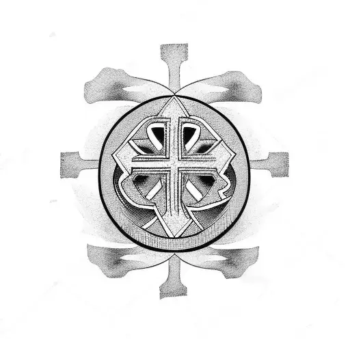 Cross tattoo design idea