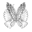 fairy wings tattoo design idea