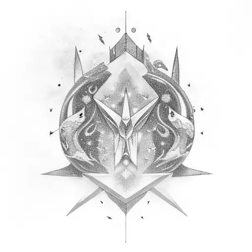 galaxia tattoo design idea