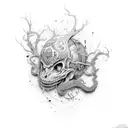 veins road tattoo design idea