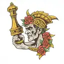 vini vini vici caesar tattoo design idea