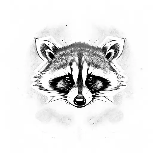 raccoon cubone pokemon tattoo design idea