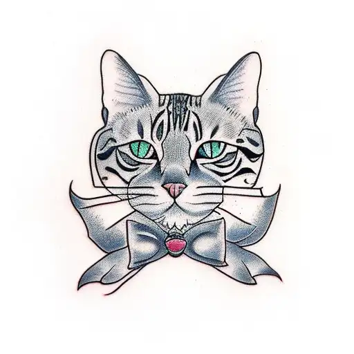bengal cat tattoo design idea