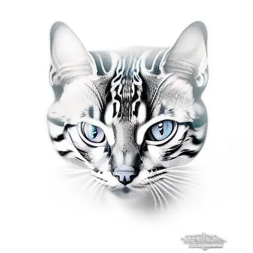 bengal cat tattoo design idea
