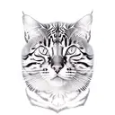 bengal cat tattoo design idea