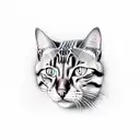 bengal cat tattoo design idea