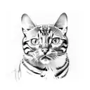 bengal cat tattoo design idea