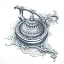 riverside bell tattoo design idea