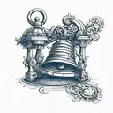 riverside bell tattoo design idea