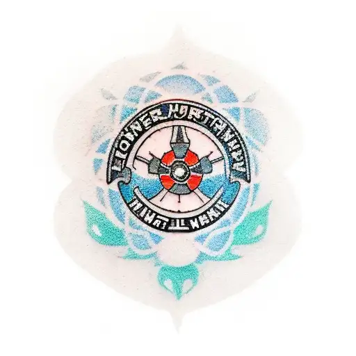 A traditional style tattoo of a Star Wars themed nurse symbolizing the client's occupation as an RN tattoo design idea