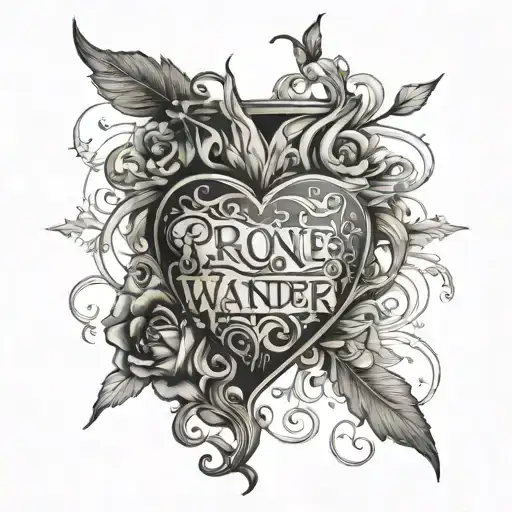 Prone to wander, Lord I feel it.  Take my heart  tattoo design idea