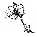 lupin and lily  tattoo design idea