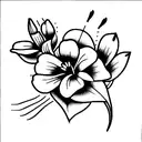 lupin and lily  tattoo design idea