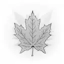 Maple Leaf tattoo design idea