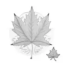 Maple Leaf tattoo design idea