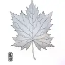 Maple Leaf tattoo design idea