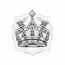 Queen's Crown tattoo design idea