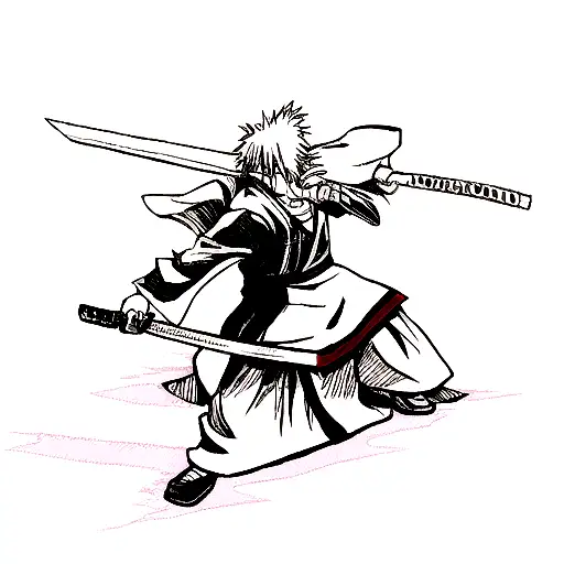 anime bleach sword  tattoo design idea