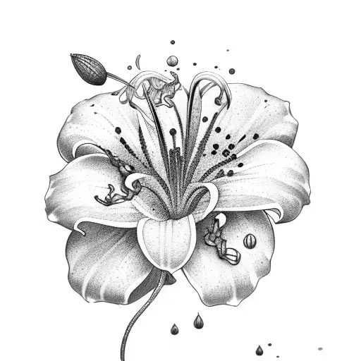 Lily tattoo design idea