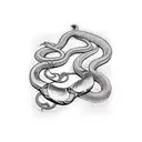 snake on branch for collar bone tattoo tattoo design idea
