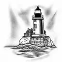 Lighthouse tattoo design idea