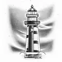 Lighthouse tattoo design idea